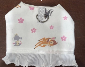 Ready to Ship! TWO for the Price of One! Bambi Deer Thumper Bunny Harness Dresses Dog Dress Teacup xxs