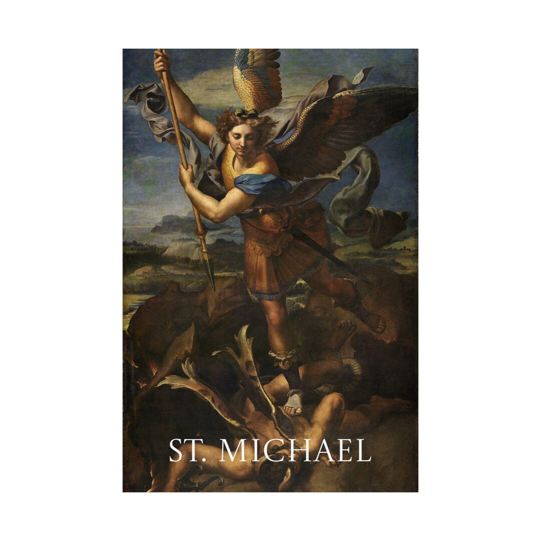 St. Michael Archangel Matte Vertical Poster | Religious Wall Art ...