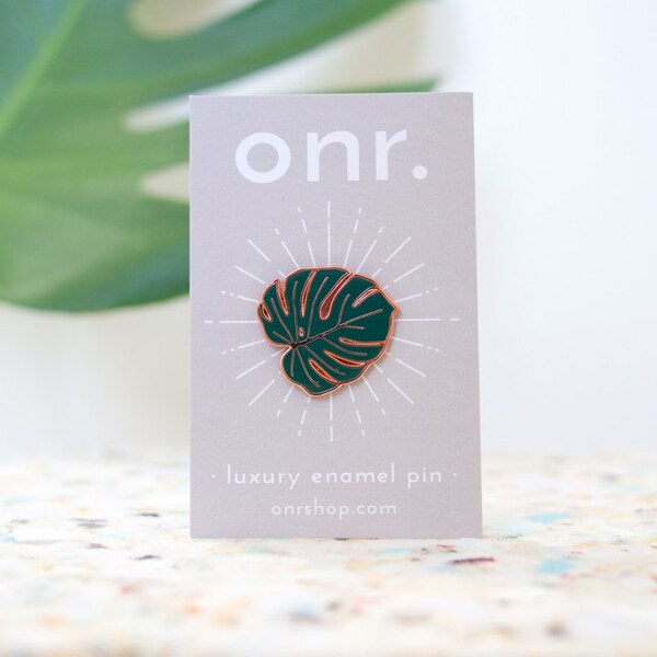 Lapel pins Badge - Monstera blad kaas fabriek geëmailleerde / /