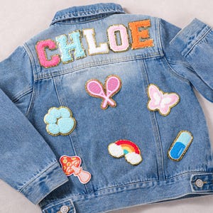 Kids Custom Denim Jacket | Name Embroidery | Unique Birthday Gift