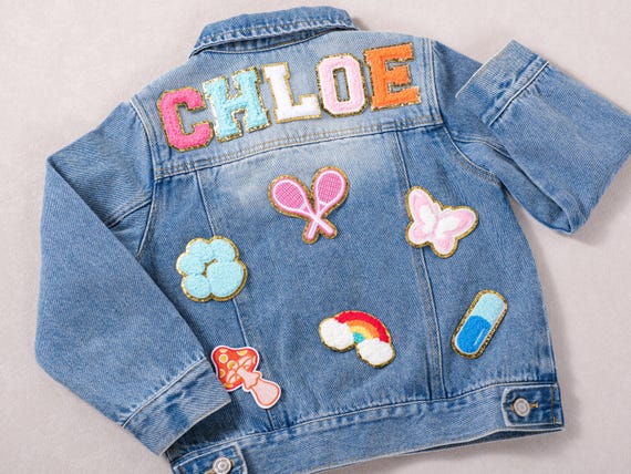 Kids Custom Denim Jacket | Name Embroidery | Unique Birthday Gift