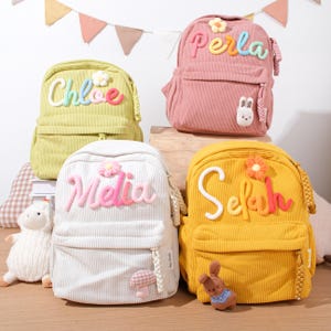Custom Name Preschool Backpack: Personalized Toddler Bag - Unique Gift for Kindergarten Bound Kids