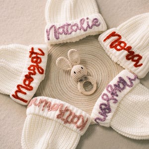 Toddler Knit Beanie | Custom Pom Pom Hat | Winter Gift for Boys & Girls