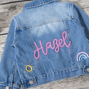 Custom Embroidered Denim Jacket: Personalized Baby & Toddler Keepsake