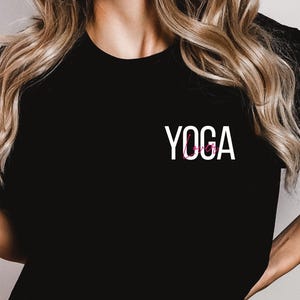 Minimalist Yoga Lover Tee: Soft Cotton Blend, Unisex Fit