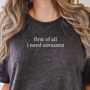 Minimalist Yoga Shirt: Savasana Meditation Graphic Tee