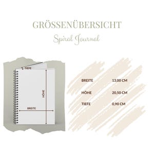 Spiral Journal "Room for Thoughts", Notizbuch liniert oder blanko, 160 Seiten, A5, Geschenk für Achtsamkeit und Kreativität image 9