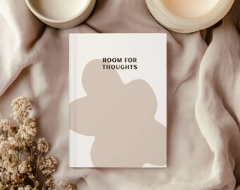 Minimalist 'Room for Thoughts' Journal: Elegant Self-Care Planner