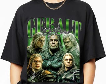 Limited Geralt of Rivia Vintage T-Shirt, The Witcher Gift for Women and Men, Unisex Fantasy Graphic Tee