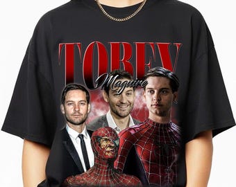 Limited Tobey Maguire Vintage T-Shirt, Retro Movie Star Gift for Women and Men, Unisex Spider-Man Fan Tee