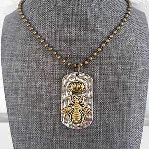 Queen Bee Bronze Necklace