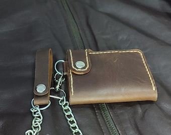 Leather Card Holder with Belt Hook