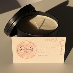 Lavender scented candle