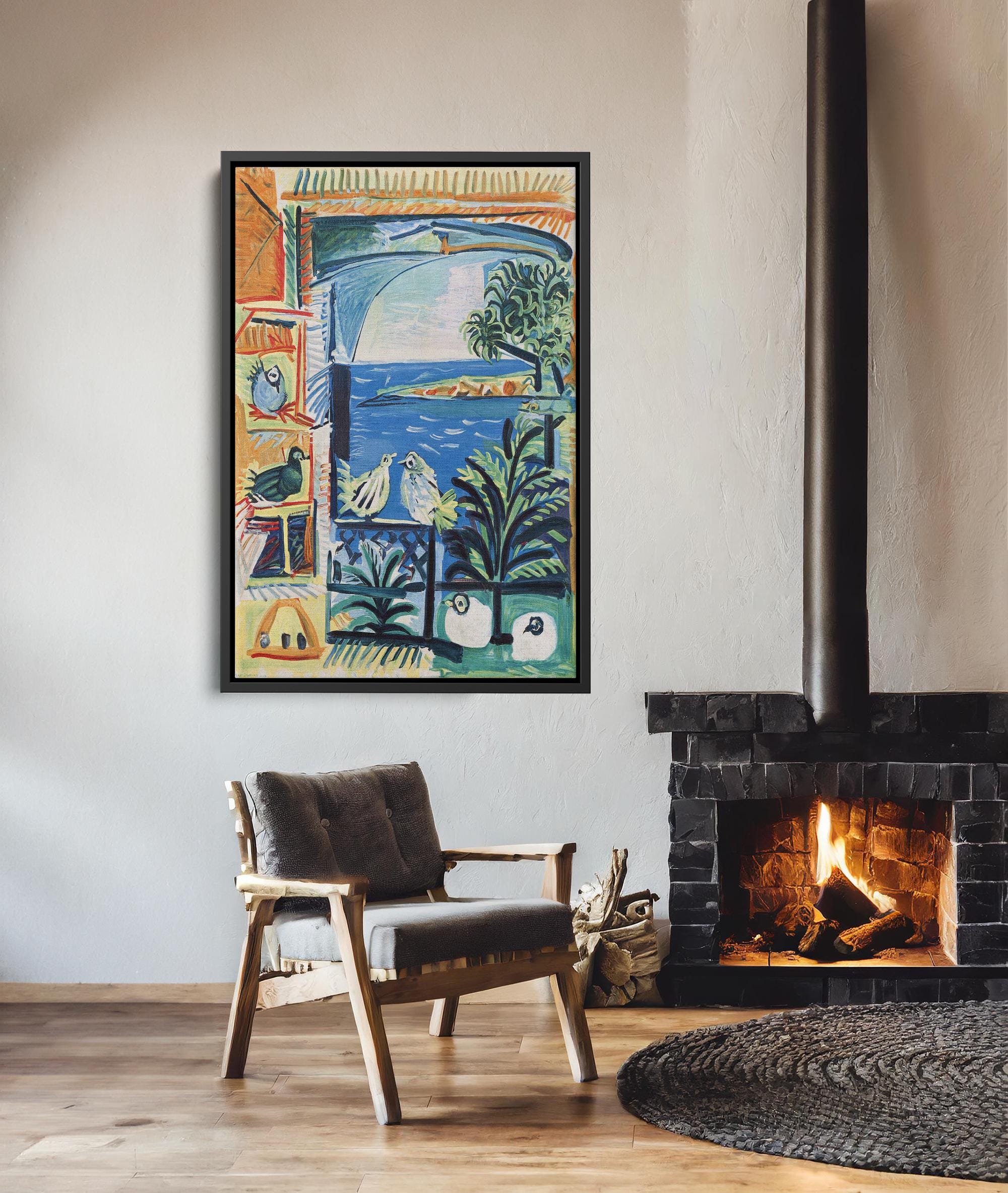Pablo Picasso Cote D'azur 1962, Picasso Canvas Print, Picasso Art