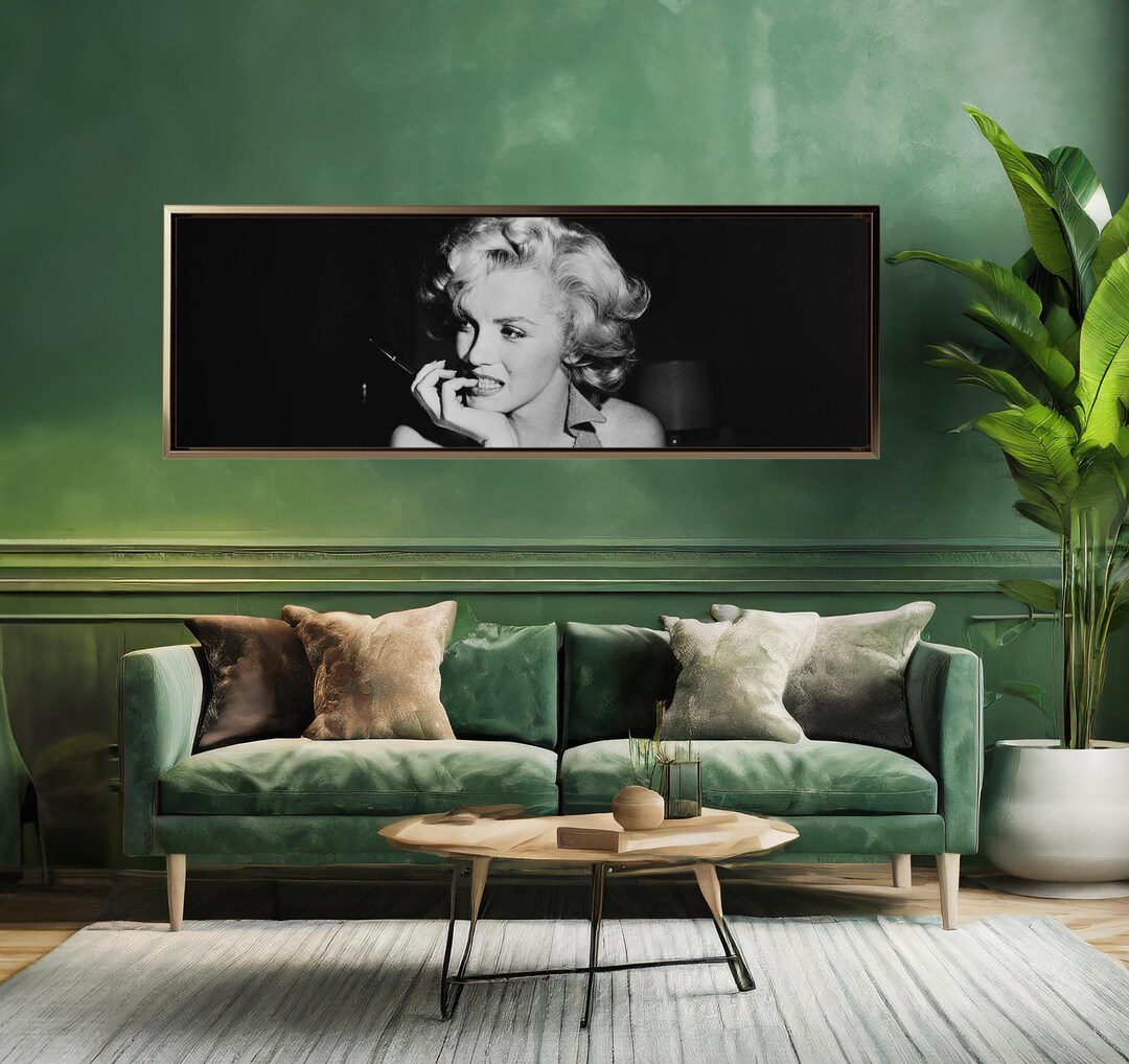 Marilyn Monroe Black and White Elegant Photo Canvas Wall Art-vintage ...
