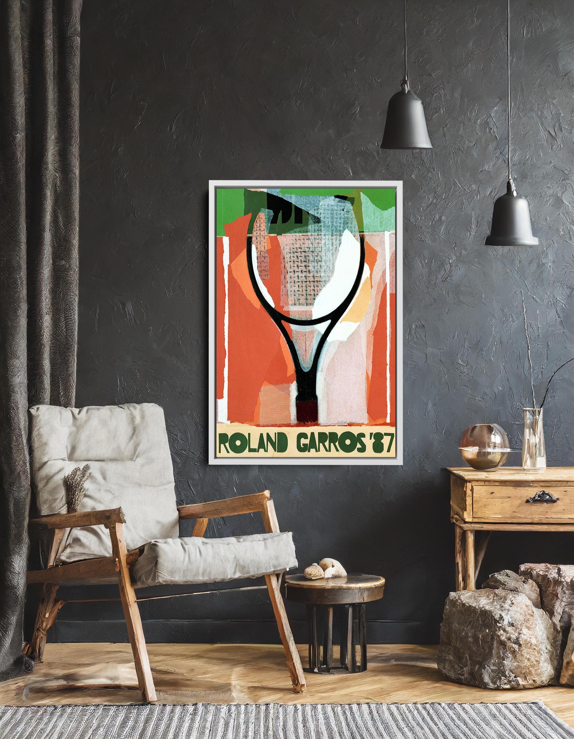 Roland Garros 1987 Vintage Poster Print – French Open Tennis Art