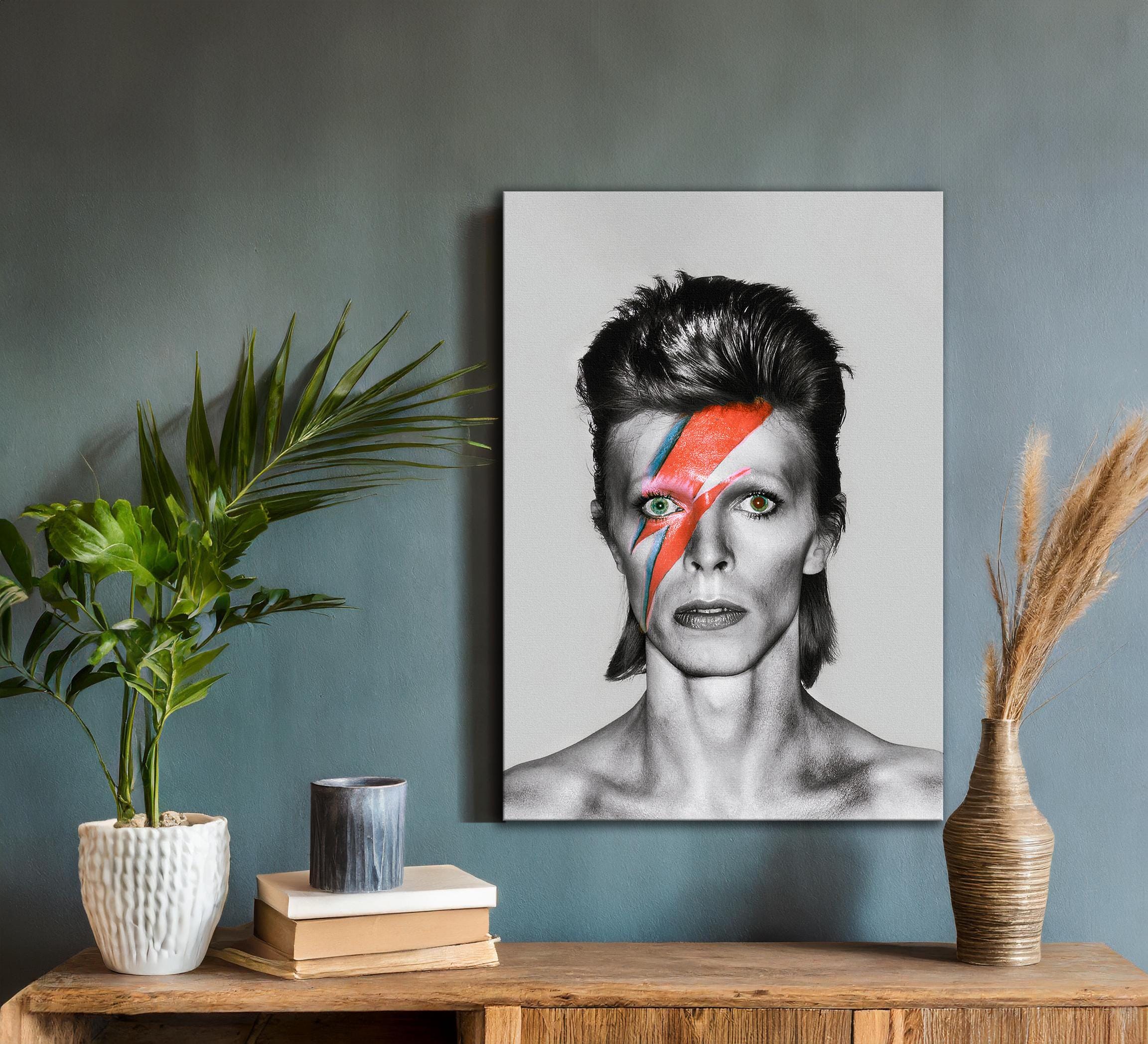David Bowie Ziggy Stardust Canvas Art, Iconic Rock Star Poster