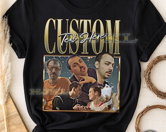 Personalized Vintage Style T-Shirt: Custom Retro 90s Tee
