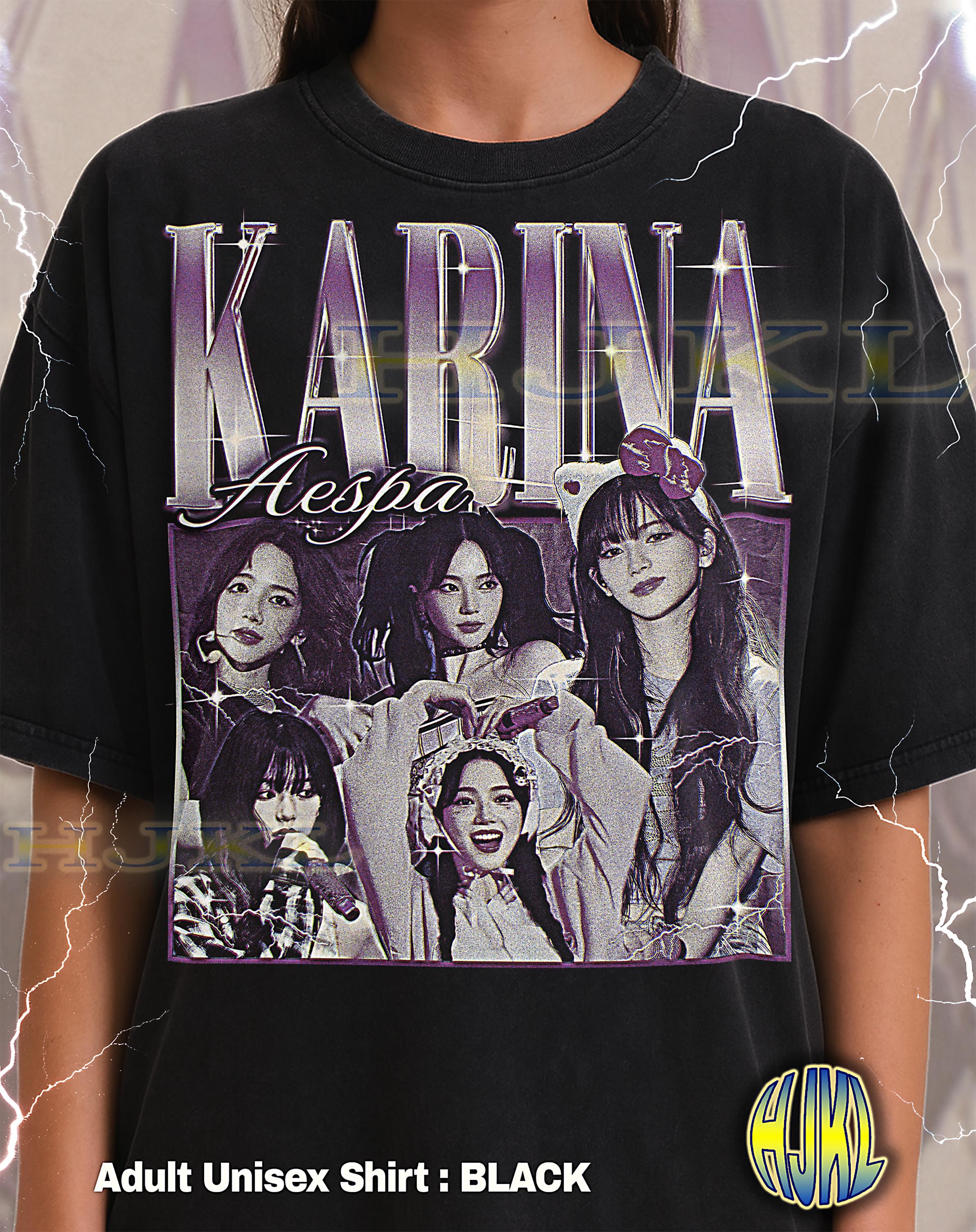 T-shirt SET ［KARINA］aespa ktown4u.com : aespa - [SYNK : aeXIS LINE MD] T-SHIRT SET (KARINA Ver.)