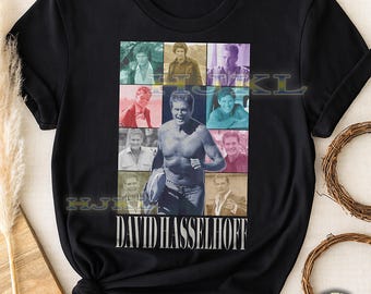 David Hasselhoff-skjorta, David Hasselhoff bootleg-t-shirt, Hasselhoff 90-tals-t-shirt, David Hasselhoff retro, David Hasselhoff-tröja, ikon, legend