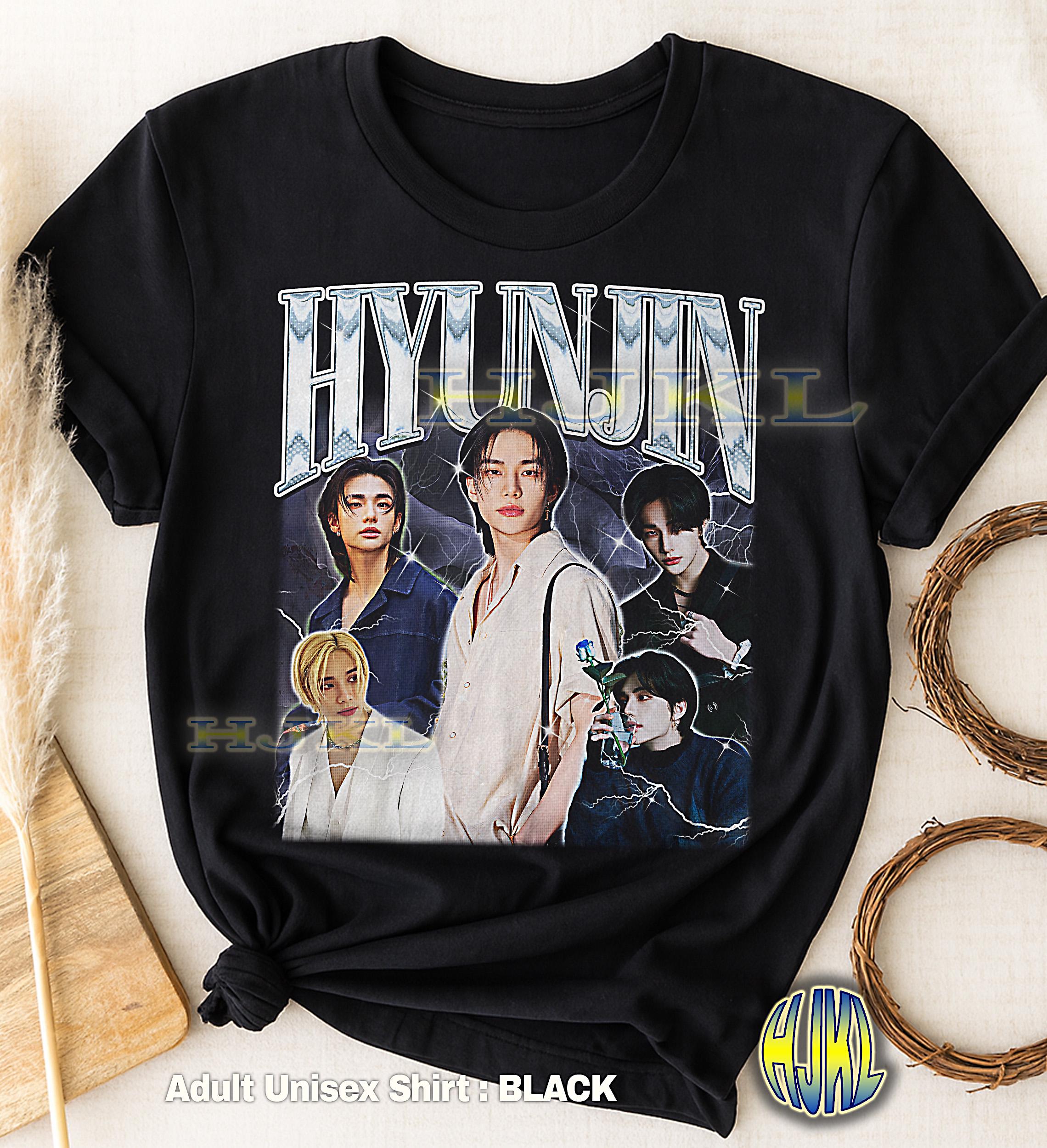 Hyunjin Bootleg Shirt, Vintage Stray Kids Dancer Kpop Idol Tee