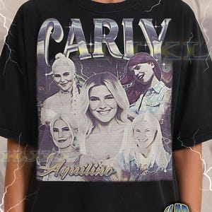 Camiseta Carly Aquilino, camiseta pirata retro vintage de los 90, camiseta con estampado de comediante, ropa estética para fans.