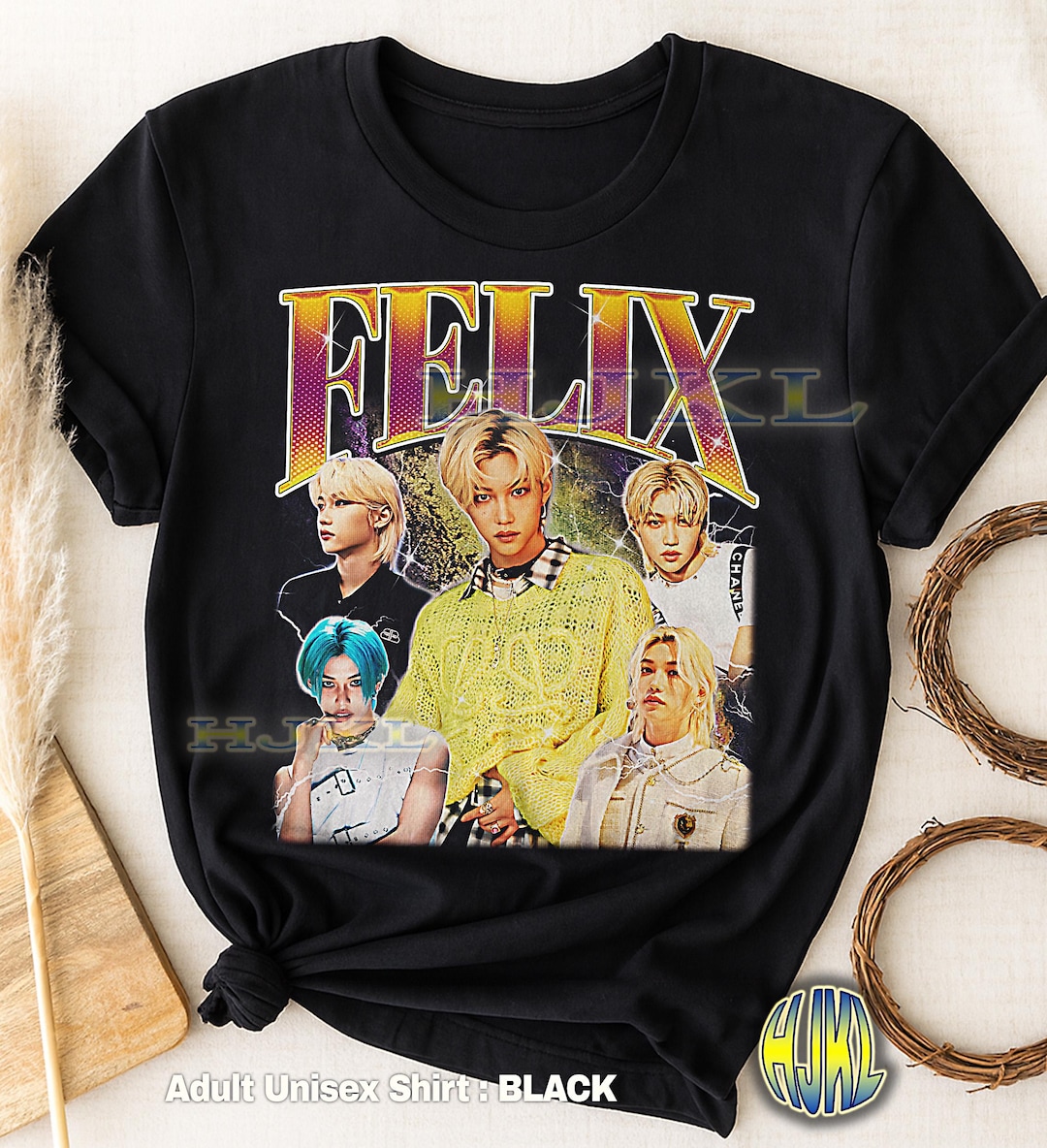 Felix Bootleg Shirt, Vintage Stray Kids Rapper Kpop Idol Performer