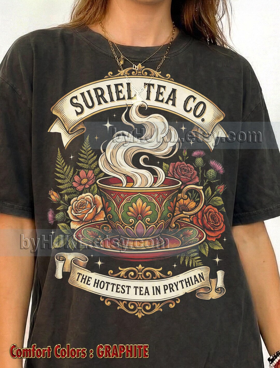 Suriel Tea Co the Hottest Tea in Prythian Comfort Colors® Tshirt, Retro ...