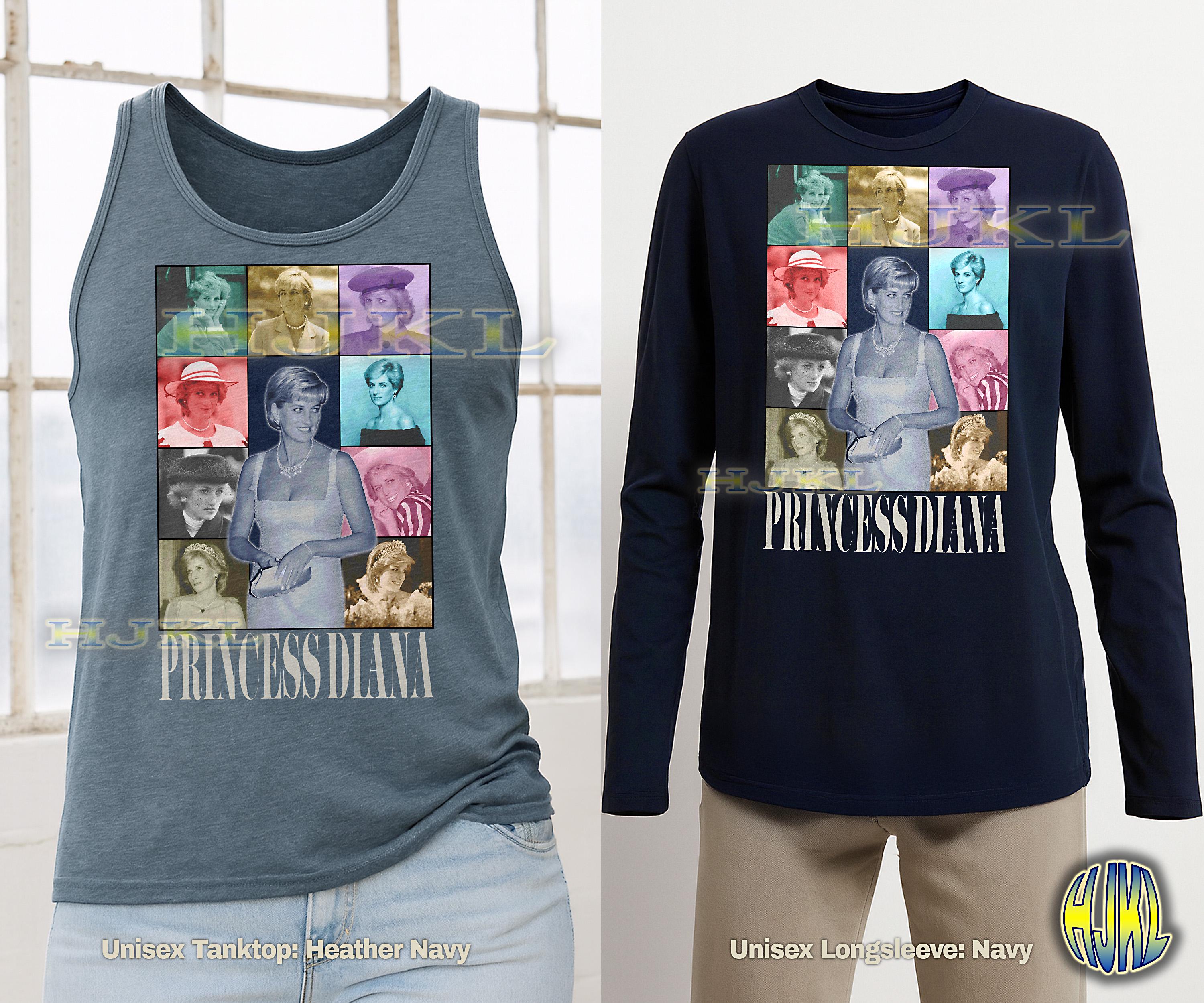 ダイアナ妃シャツ、ダイアナ妃海賊版Tシャツ、ダイアナ妃90年代Tシャツ