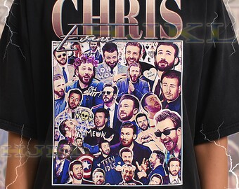 Chris Evans T-Shirt, Vintage Actor Star Superhero Celebrity Performer Tee, 90s Retro Throwback, Chris Evans Sweater