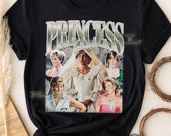 Original Moby Thrift Princess Diana Tee - Vintage Black - Etsy
