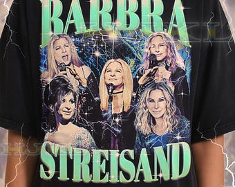 Camiseta de Barbra Streisand, camiseta vintage de cantante, actriz y leyenda, estilo retro de los 90, suéter de Barbra Streisand