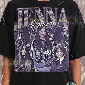 Camiseta de Jenna Ortega, camiseta vintage retro de los 90 de Jenna Ortega, camiseta gráfica en homenaje a la actriz, ropa de fan de la estrella espeluznante