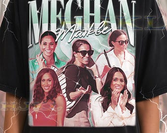 Meghan Markle Bootleg Shirt, Vintage Royalty Fashion Celebrity Star Tee, 90s Retro Throwback T-shirt, Meghan Markle Sweater