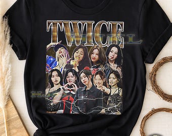 Camiseta de Twice, Camiseta pirata de Twice, Camiseta de Twice de los 90, Twice retro, Suéter de Twice, Banda, Artista, Estrellas