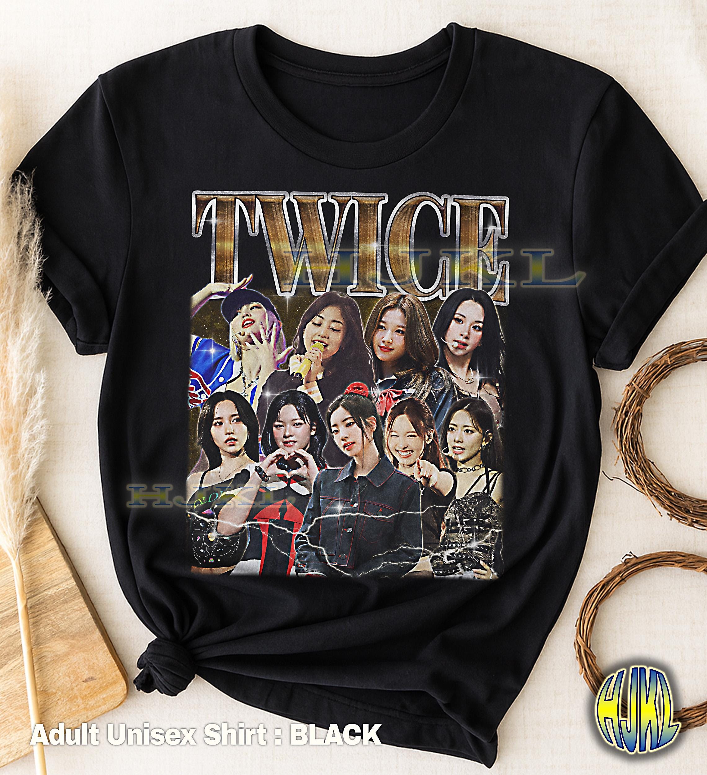 twice Tシャツ Retro TWICE 10th Anniversary Shirt, Twice TEN: the Story Goes on