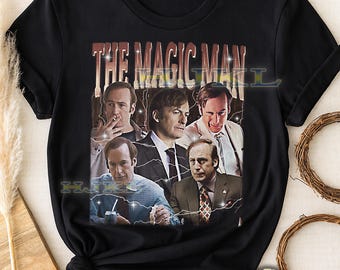 The Magic Man Bootleg Shirt, Jimmy McGill, Better Call Saul Tee, 90s Retro Throwback T-shirt, Viktor With A K Sweater