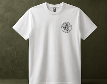 Yorkshire Embroidered T-Shirt: Heavyweight Unisex Relaxed Fit with Chest Emblem