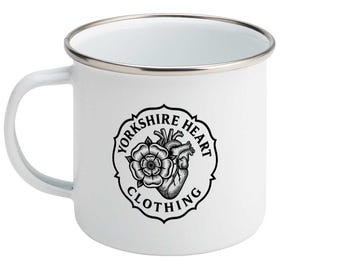 Born in the North, Drink with Pride - Enamel Print on Demand Mug