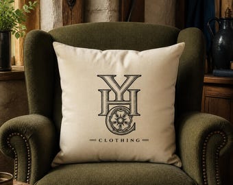 Yorkshire Heart Cushion – 40cm Cotton Canvas Scatter Cushion with Polyfibre Inner