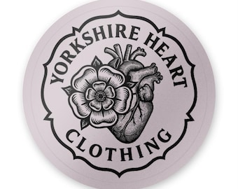 Born in the North - 7.5cm Circle Sticker - Holographic