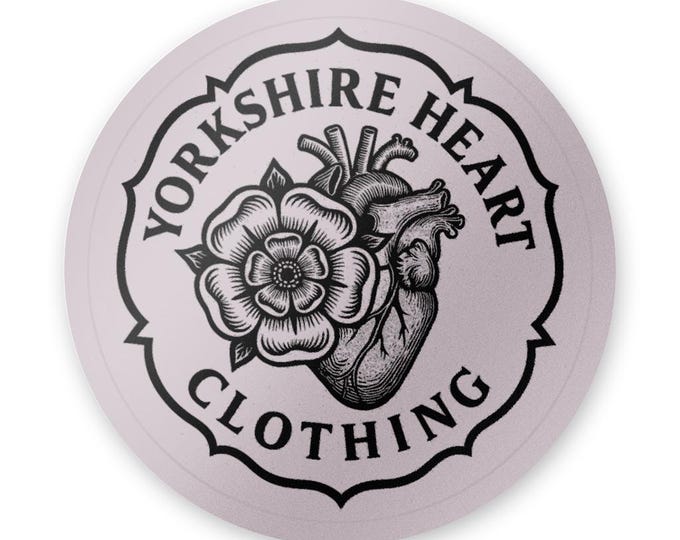 Born in the North - 7.5cm Circle Sticker - Holographic