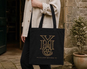 Yorkshire Recycled Cotton Tote Bag – Long-Handle YHC Canvas Shopper