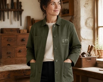Yorkshire Craftsmen Overjacket – Unisex Cotton Blend Workwear Chore Jacket