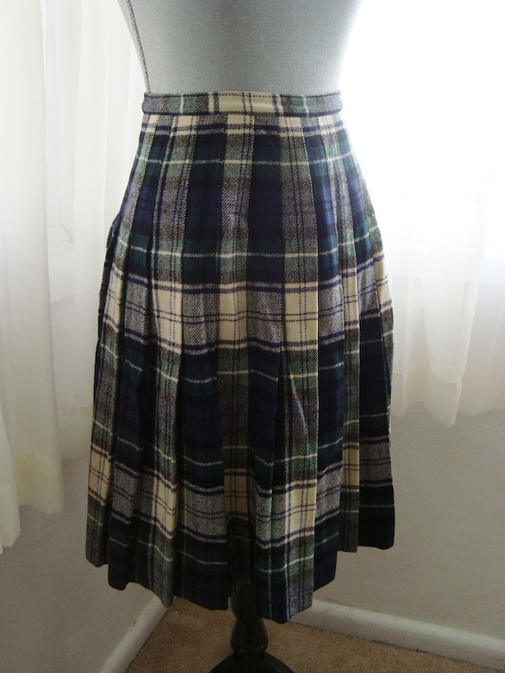 Pleated Tartan Plaid Skirt by Saks Fifth Avenue, … - image 2