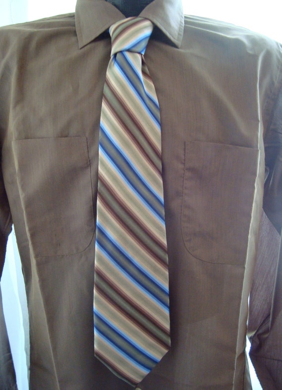 Vintage Silk Tie, Perry Ellis Striped Necktie