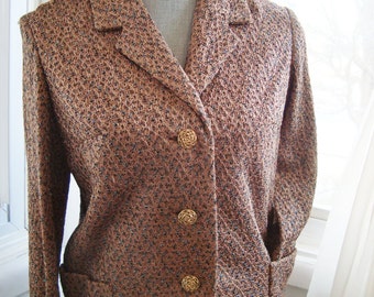 Elegant Evening Jacket With A Touch Of Sparkle, Size Large