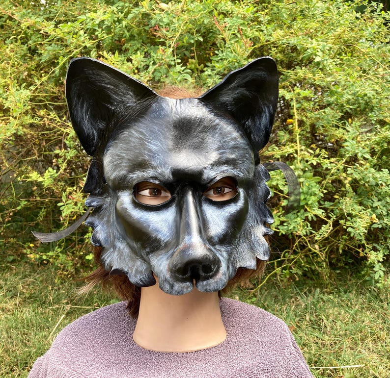 Fdo Mask Black Wolf Mask - Etsy