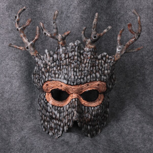 Trees, Leather Tree Mask, Leather Masks, Tree people, Forest People, Master of the Woods, Oak King, Masks