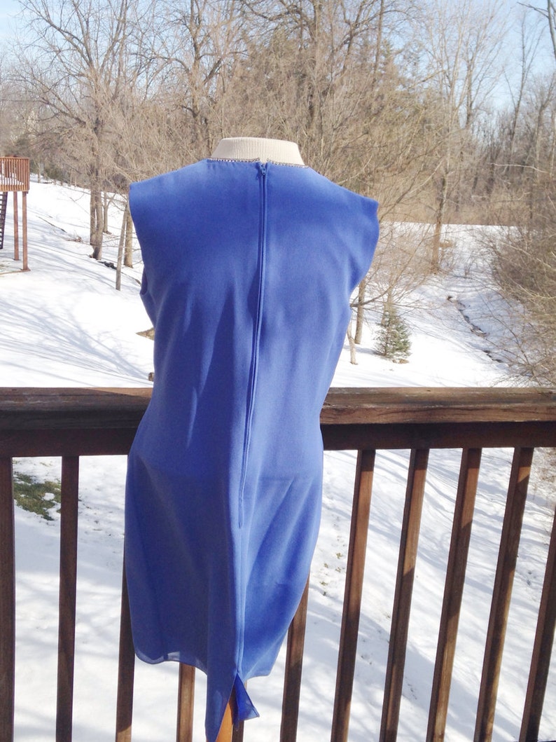 Periwinkle Dress With Rhinestones Vintage Mother of the Bride - Etsy